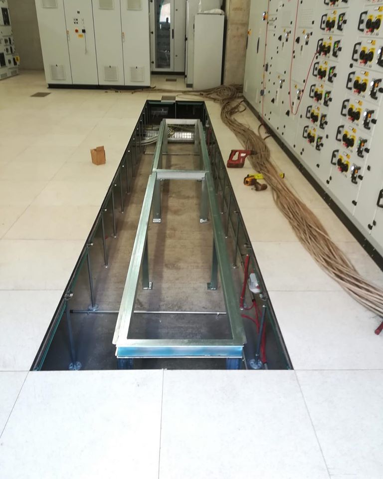 installazione di un impianto elettrico sotto il pavimento