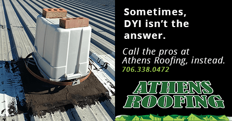 Athens Roofing advertisement