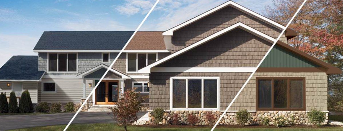 Home before and after shingle roofing