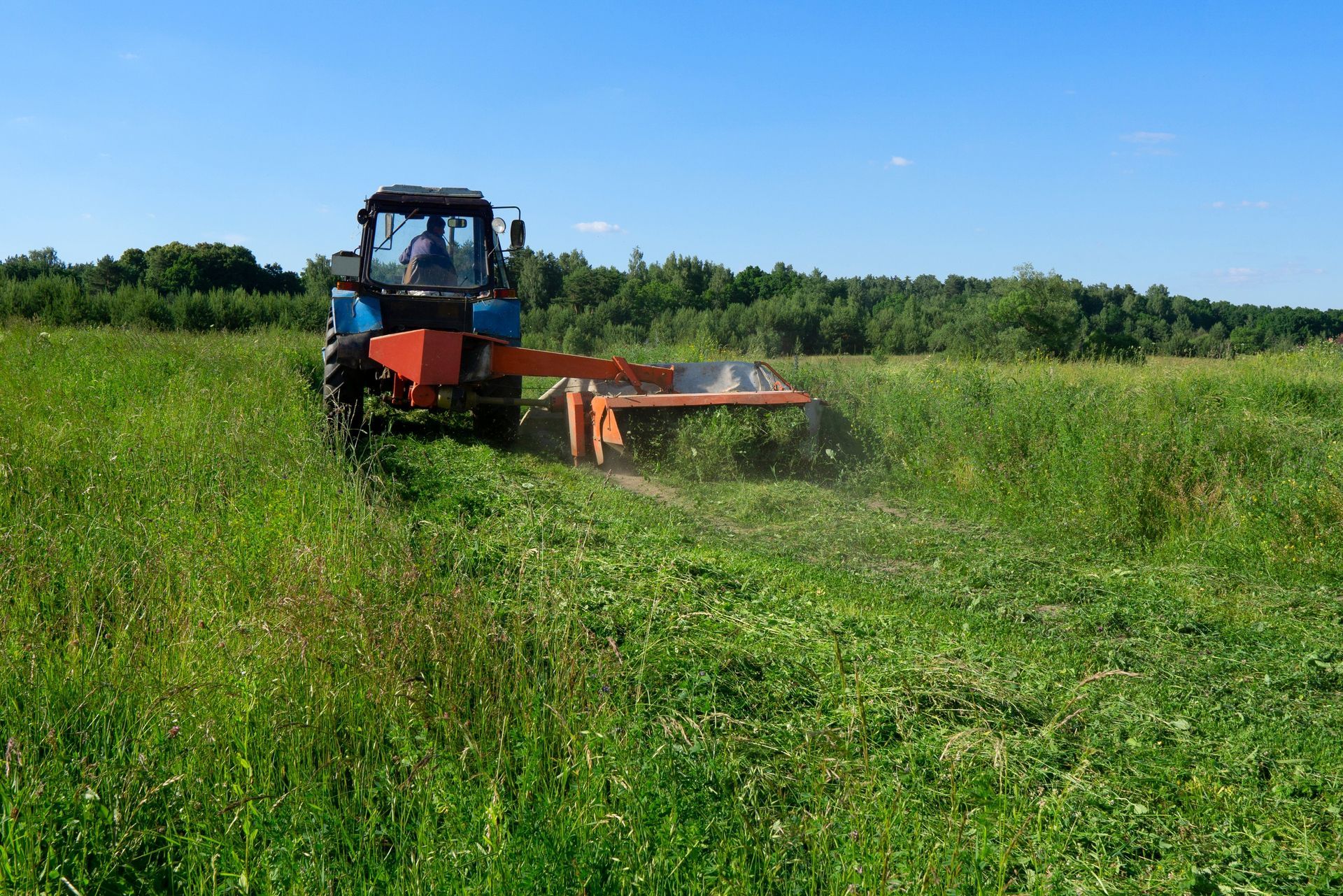 Tractor Mowing