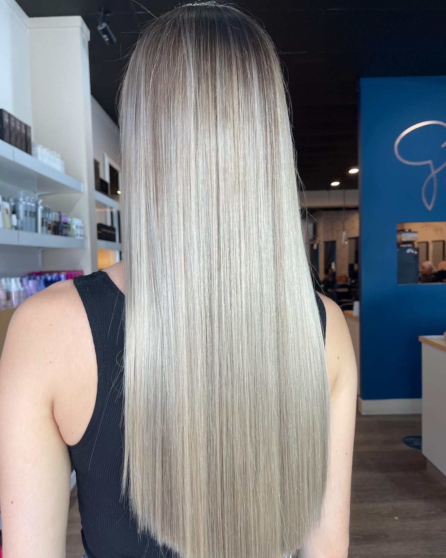 Long, Wavy Blonde Hair With Dark Roots — Gina T Hair & Beauty In Mackay, QLD