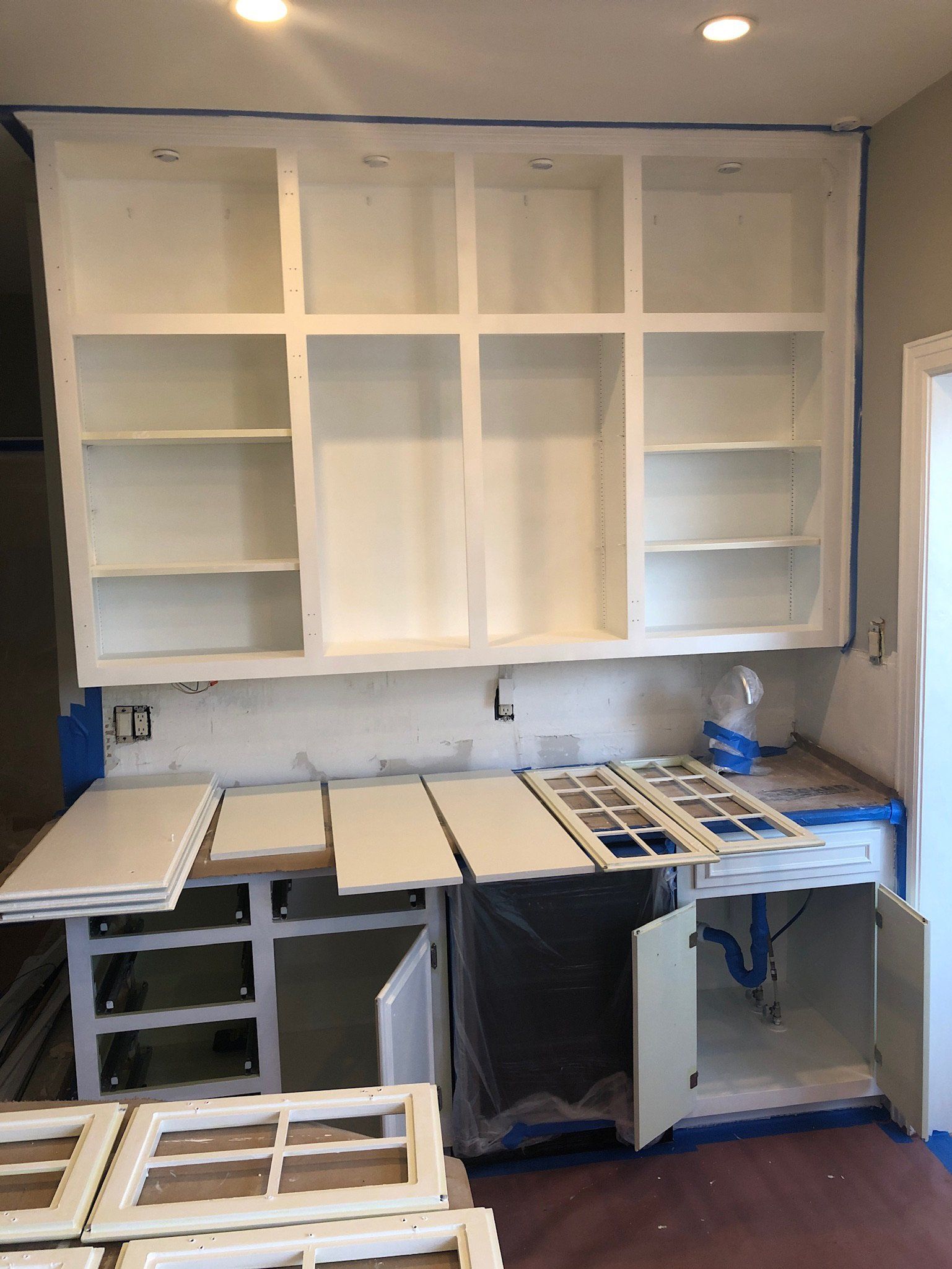Installing Kitchen Cabinet — Rincon, GA — Centaur Home Renovations