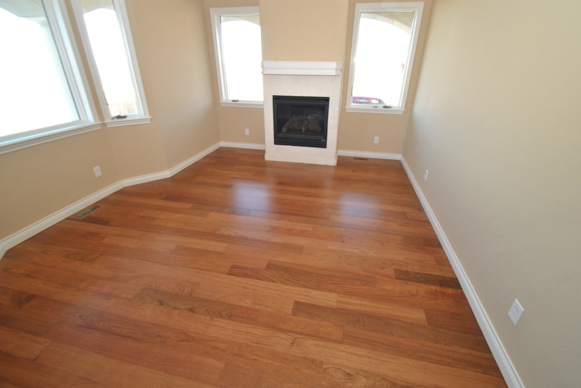 Empty Room with Brazilian Cherry Flooring — Denver, CO — All City Floor Co