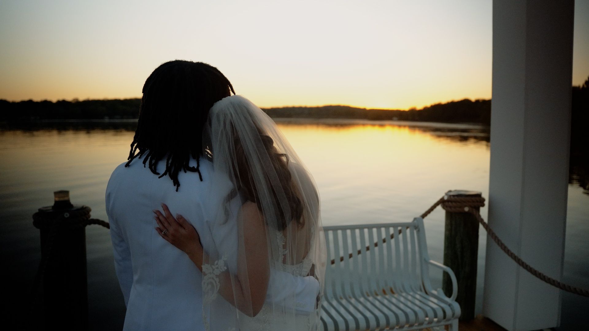 Bride and Groom - Sunset Views - Water's Edge - Belcamp, Maryland (MD)