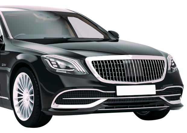3d render of luxury limousine car
