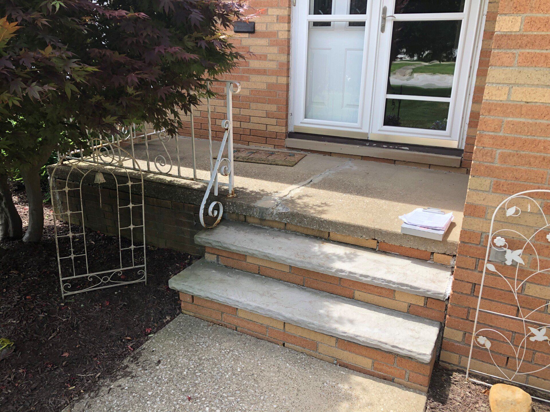 Before Painting Staircase — Parma, OH — Brick by Brick