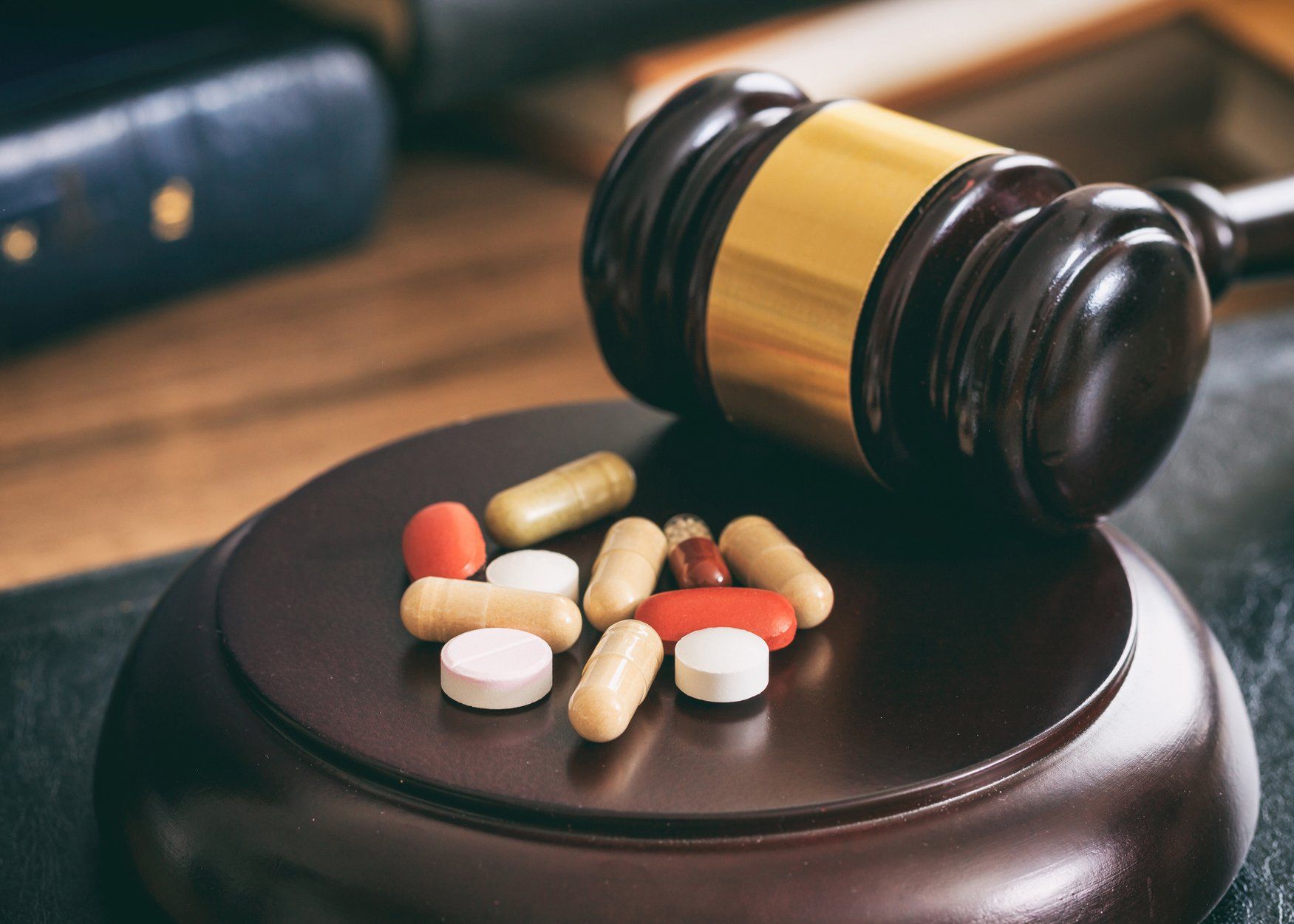 Law Gavel and Pills - Fort Worth, TX - Law Office of Virginia