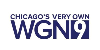 WGN9 logo with dark blue letters and the text 