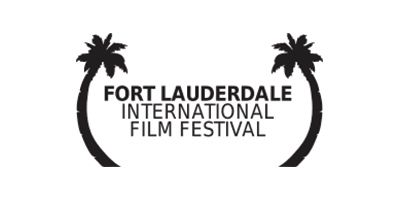 Fort Lauderdale International Film Festival logo: Text between palm trees.