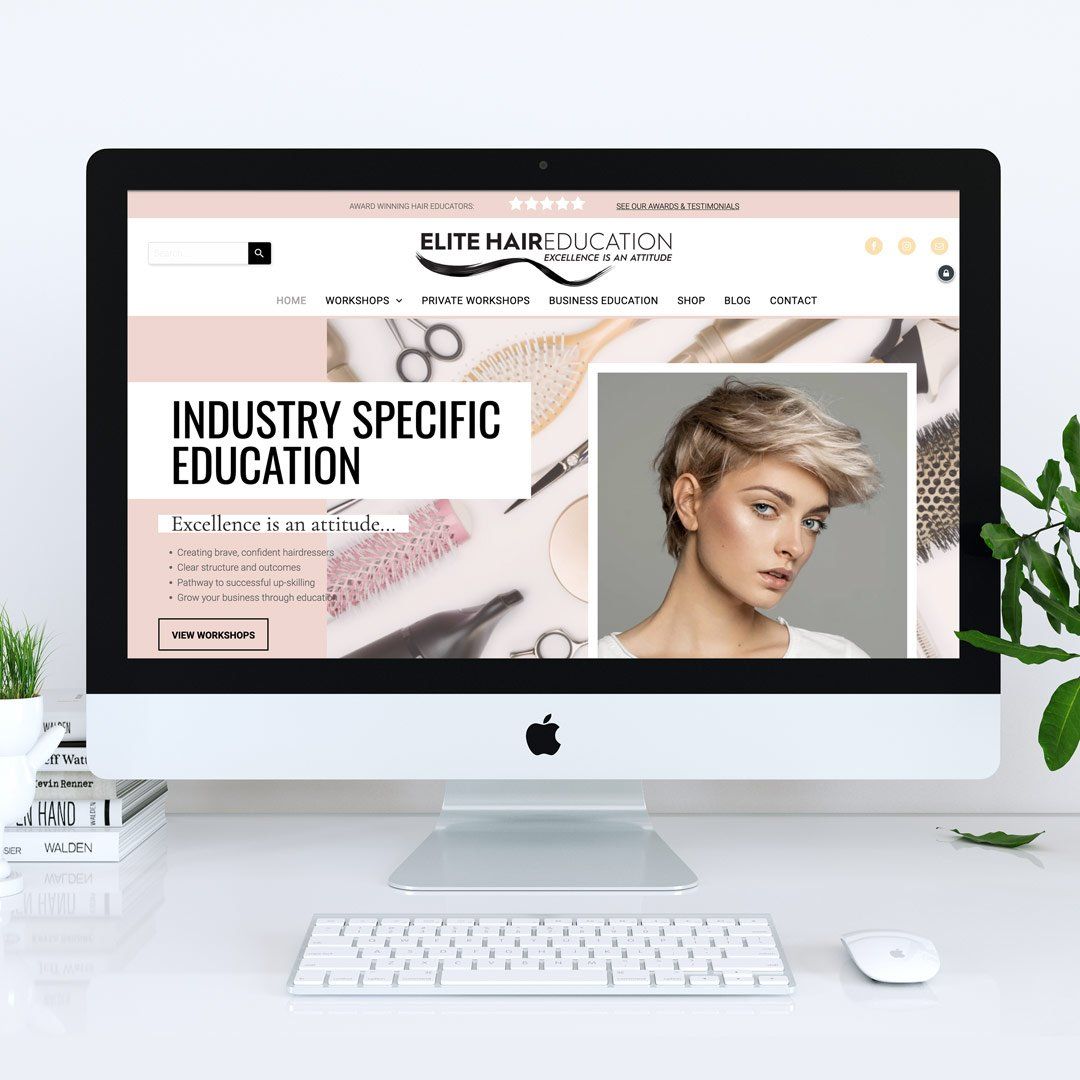 A new look + complete workflow overhaul for Hair Education Company