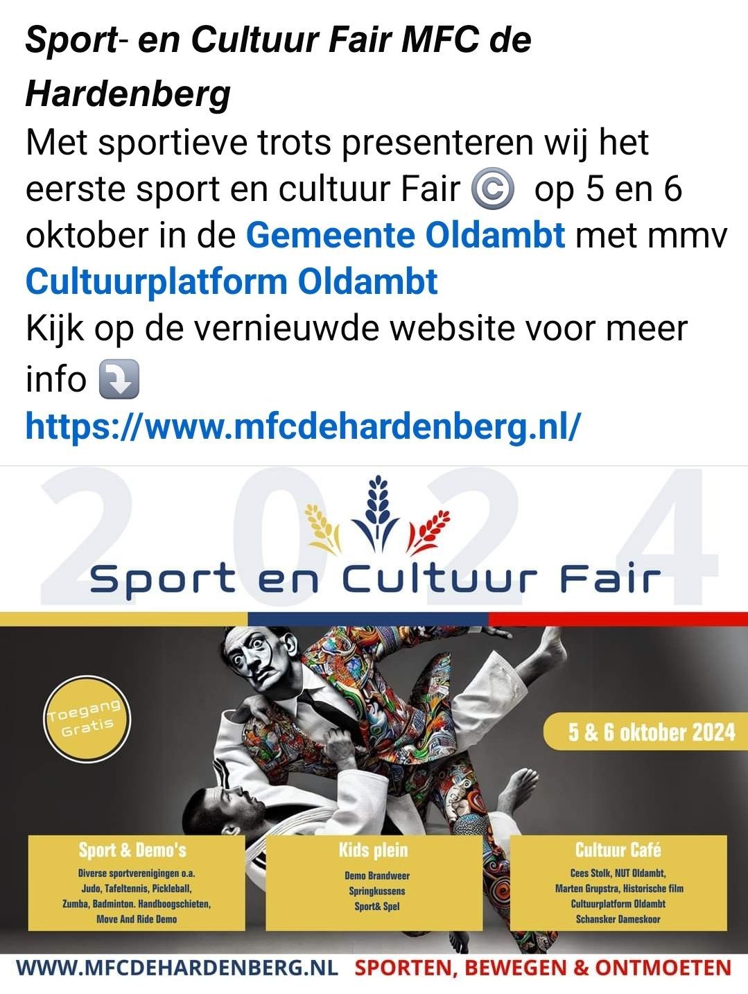 Sport en cultuur fair de Hardenberg te Finsterwolde