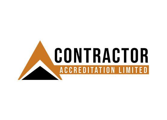 A logo for a company called contractor accreditation limited