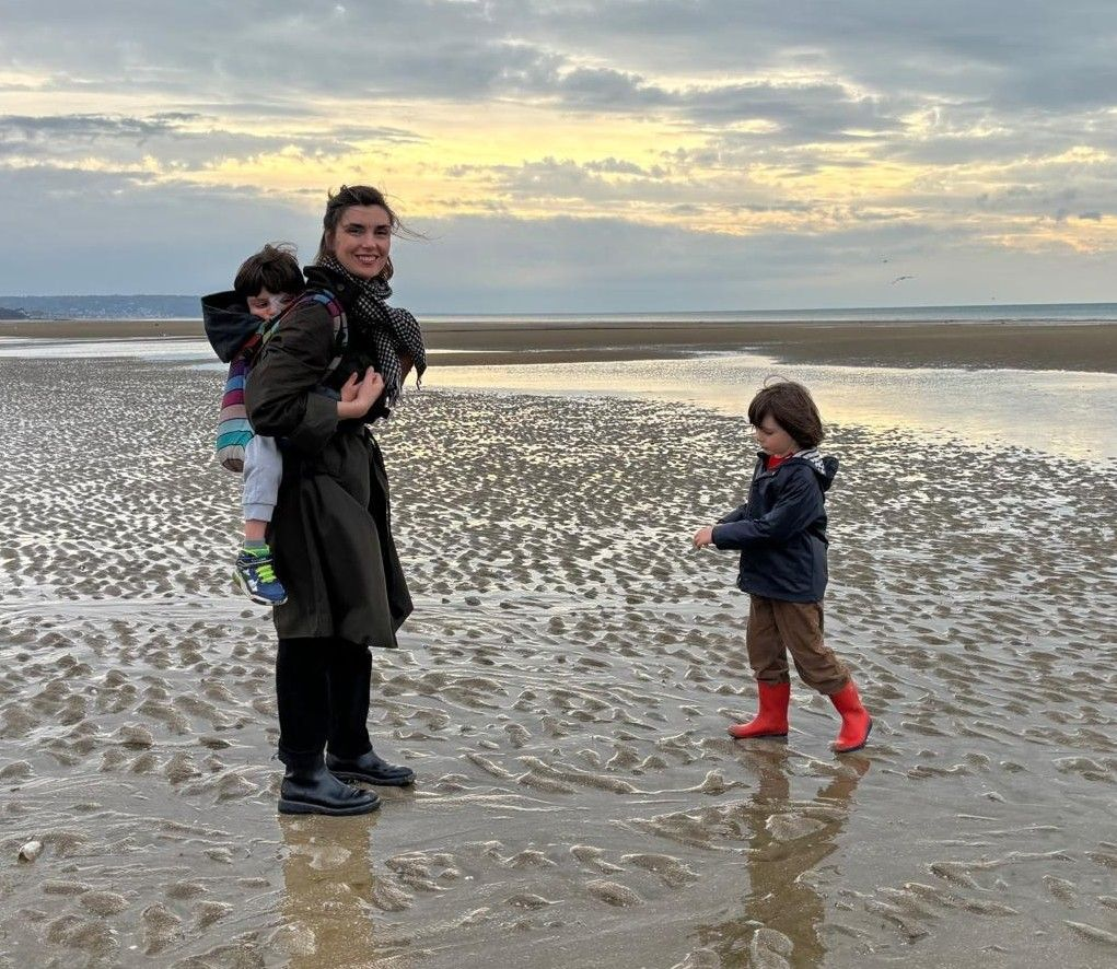 Famille sur la plage