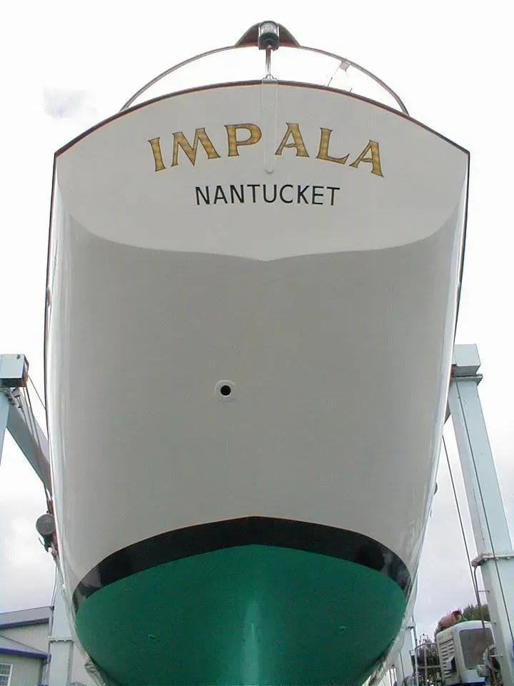 The name impala that is on a boat