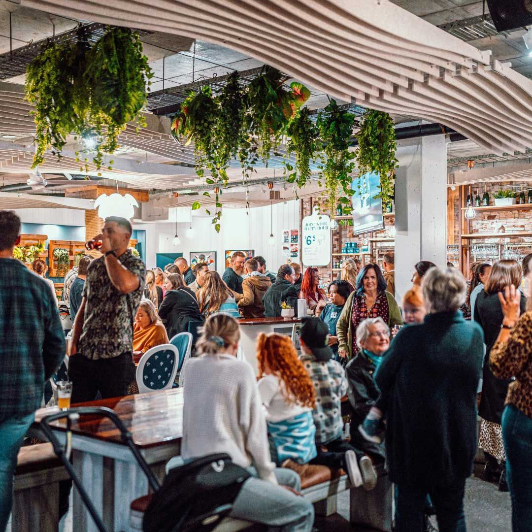 Inside of Chop 'n Chill Restaurant People Enjoying And Having Food — Chop 'n Chill in Port Macquarie, NSW
