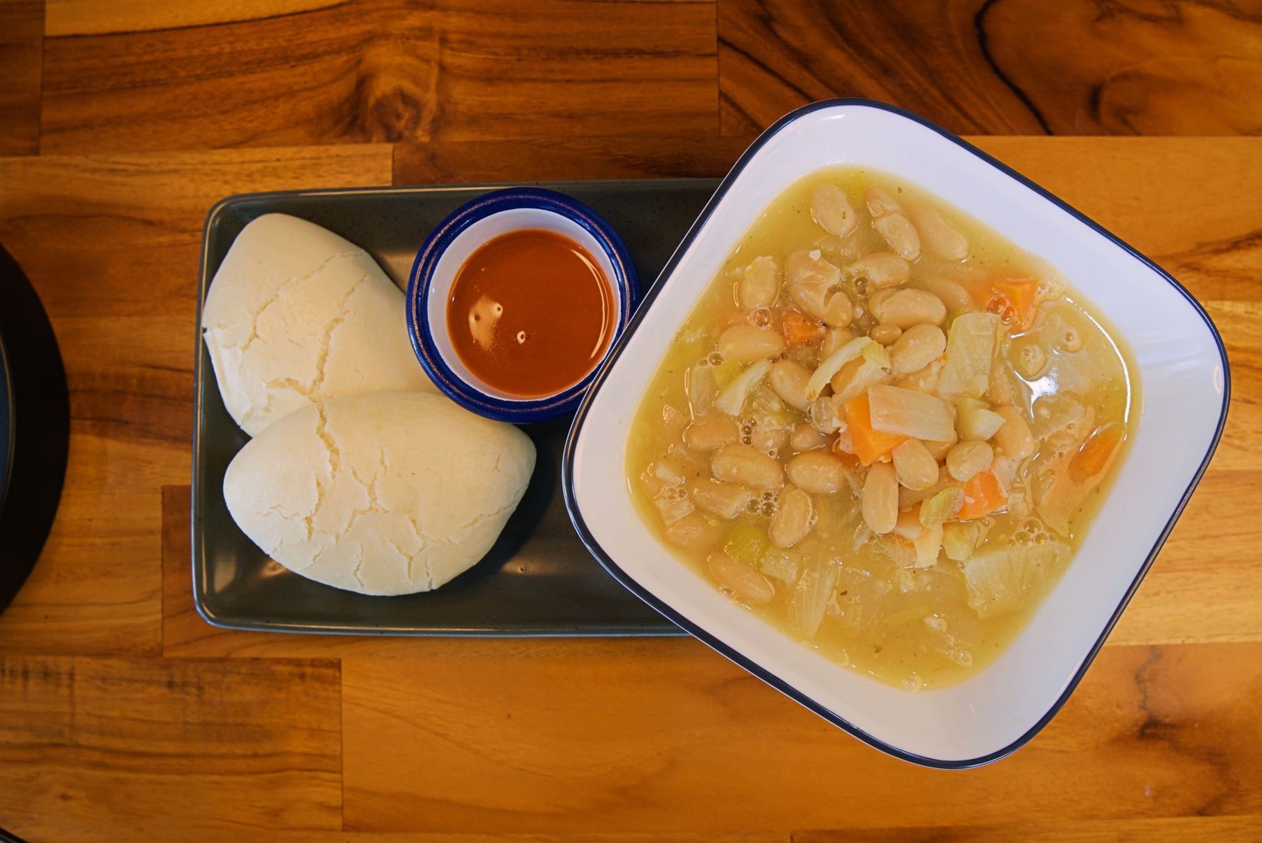 Soup With Beans, Vegetables, and Two Bread Dumplings — Chop 'n Chill in Port Macquarie, NSW