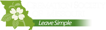 Green logo with white flower and the words &ldquo;Leave Simple&rdquo; in italic text