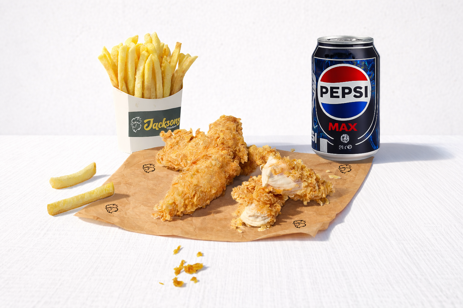 3 BONELESS STRIPS MEAL