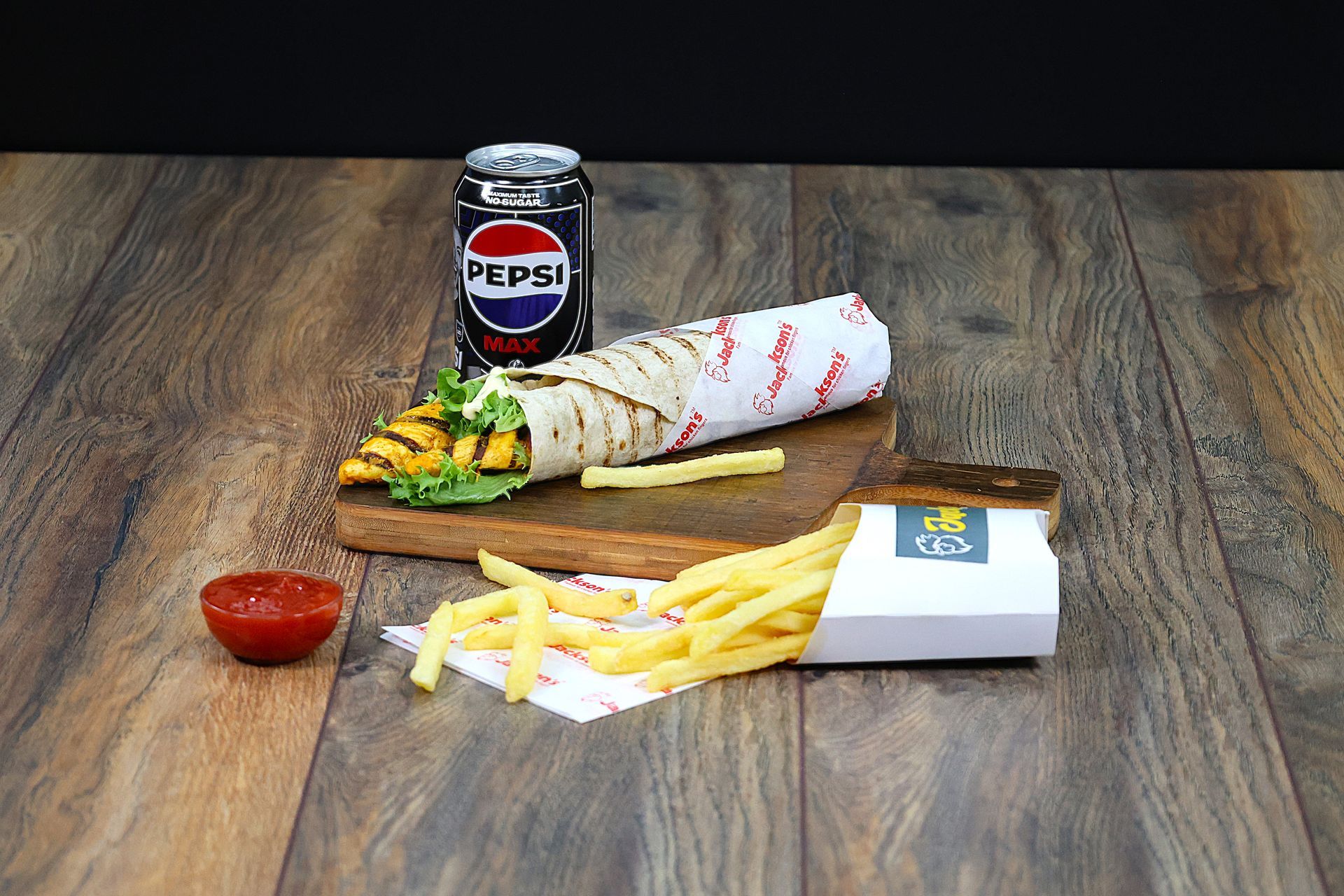 Peri Peri Chicken Wrap Meal