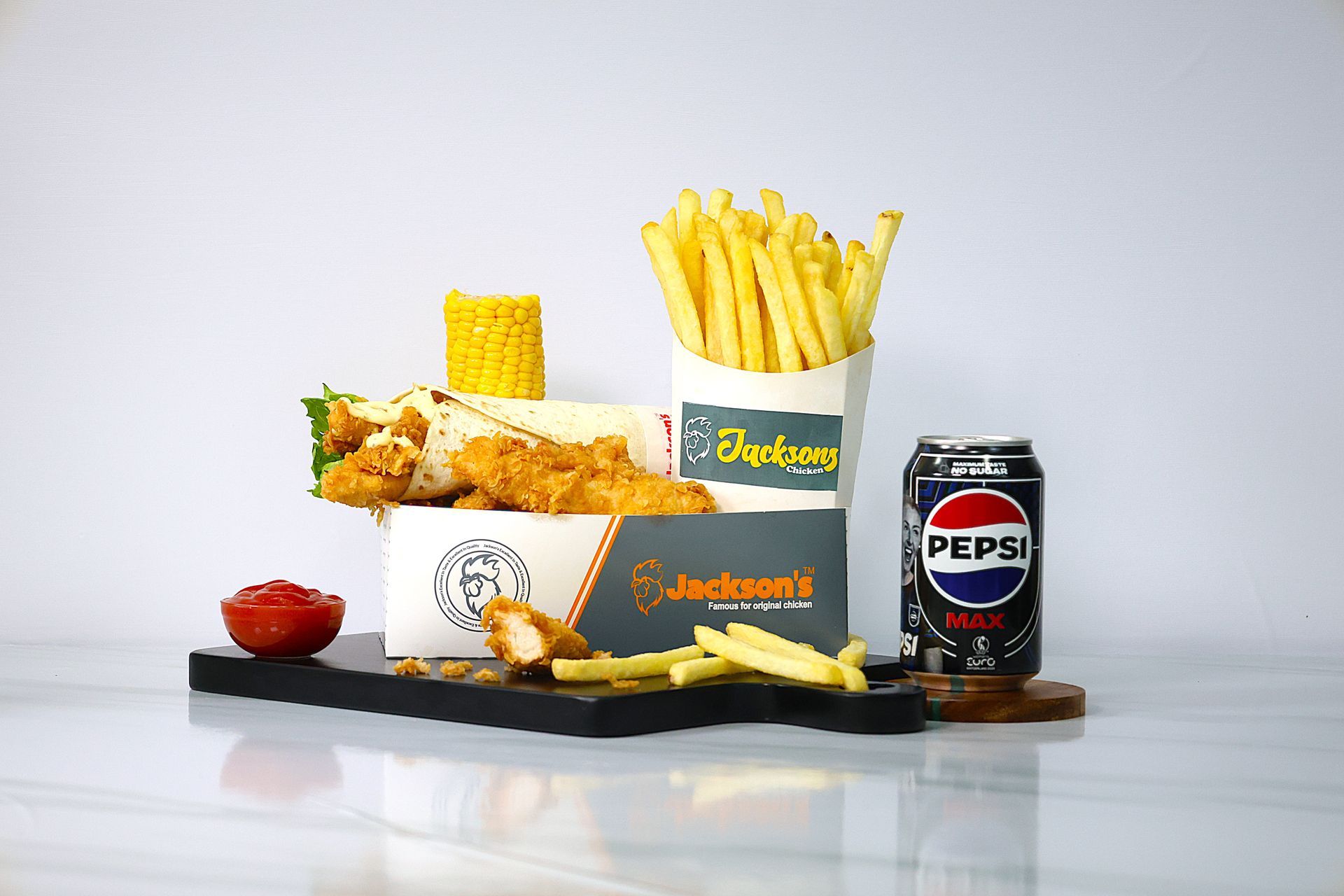 CLASSIC WRAP BOX MEAL WITH 1PC STRIPS