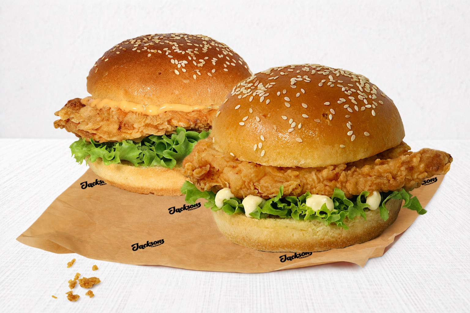 TWO FILLET BURGERS CLASSIC OR SPICY 