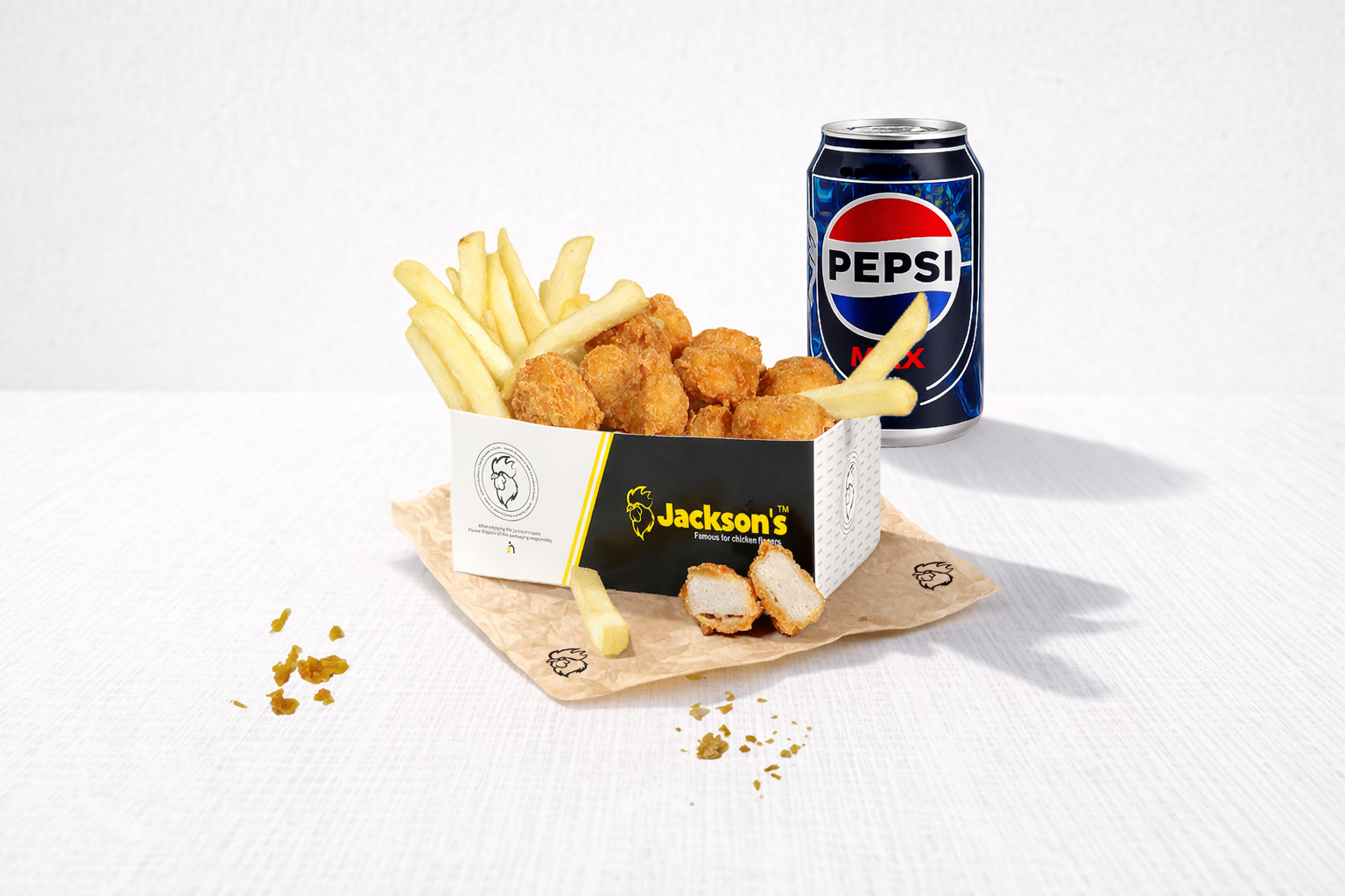 REG OR LARGE CHICKEN POPPERS MEAL