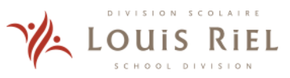 A logo for the louis riel school division