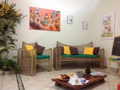 sala d'attesa dello studio di odontoiatria pediatrica