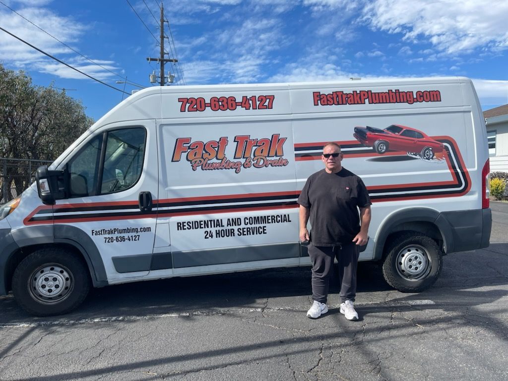 Fast Trak service van parked near at a customer's home for a Faucet Replacement service