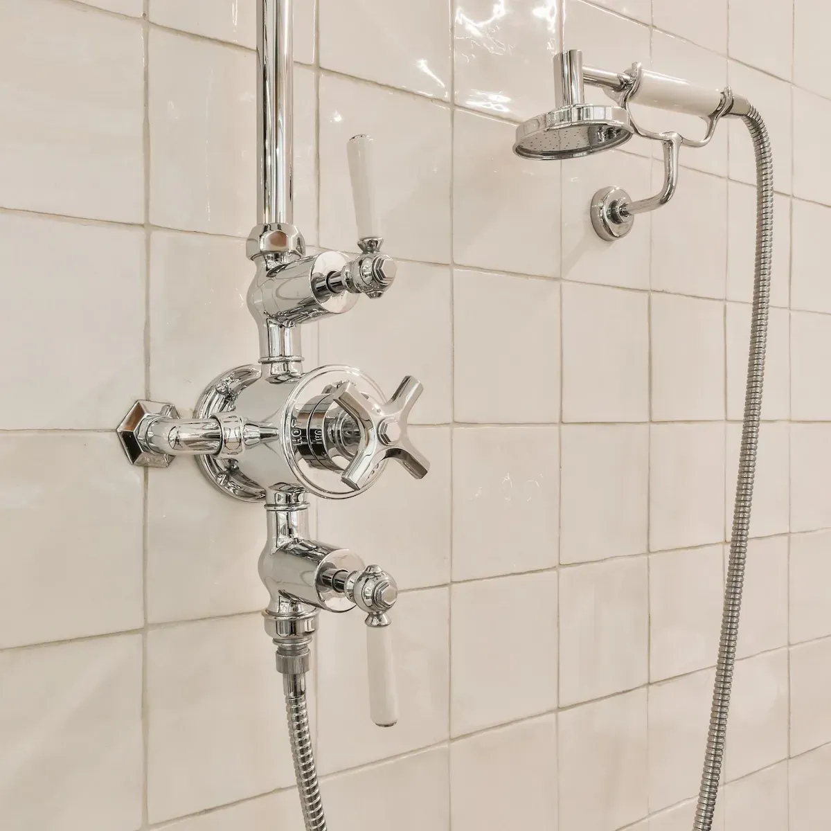 Photo showing a shower valve