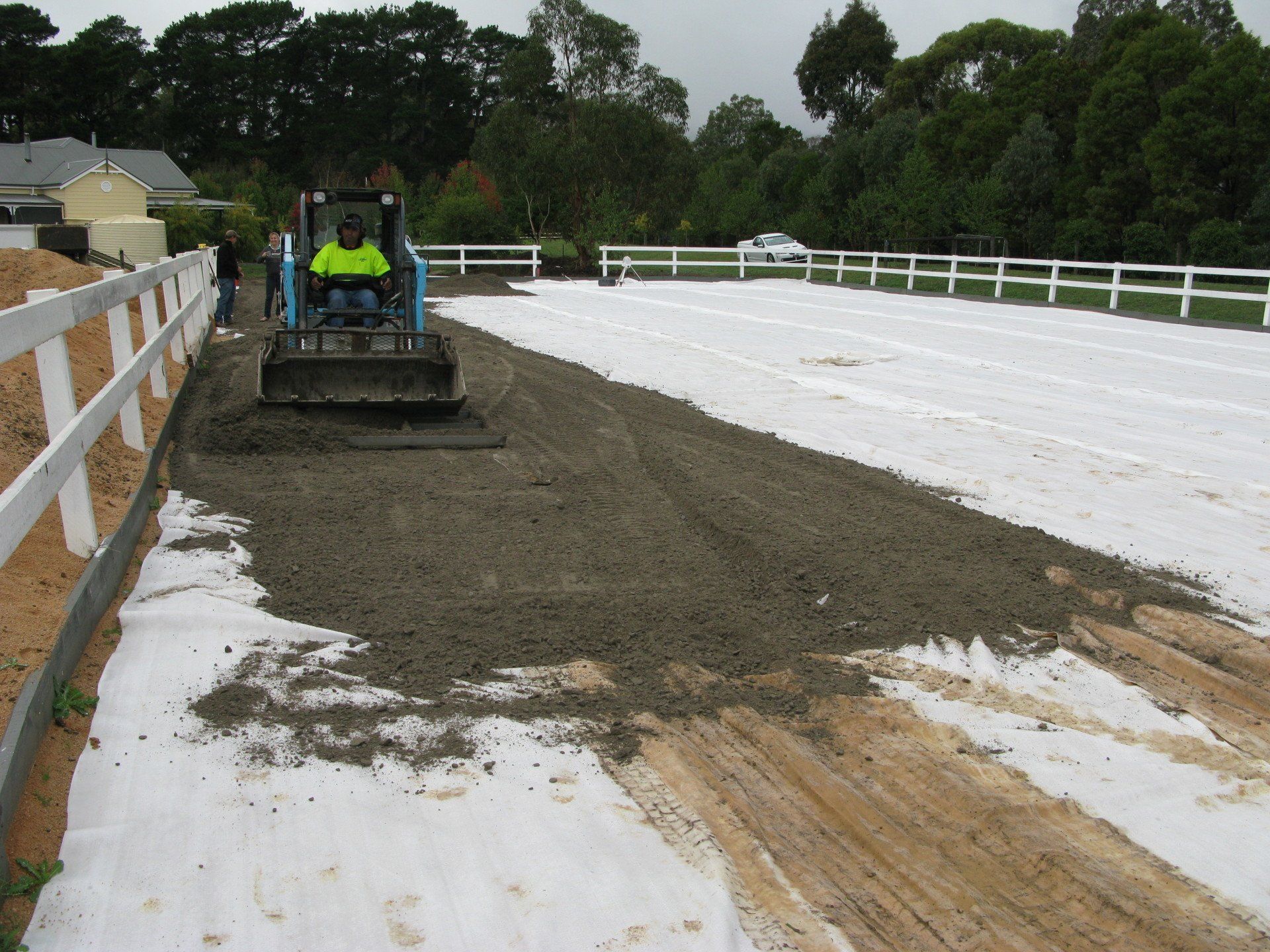 Horse Arena Construction with DUX geotextiles