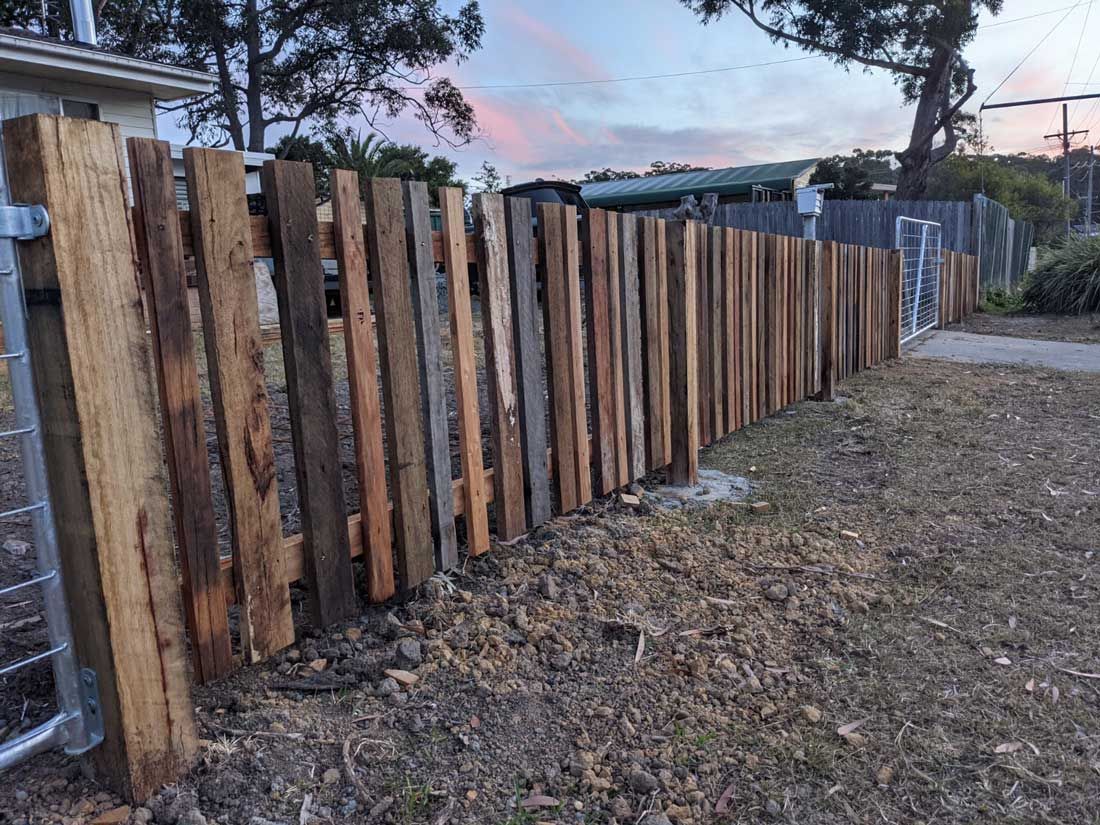 Recycled Fence — Landscaper in Arrawarra Headland, NSW