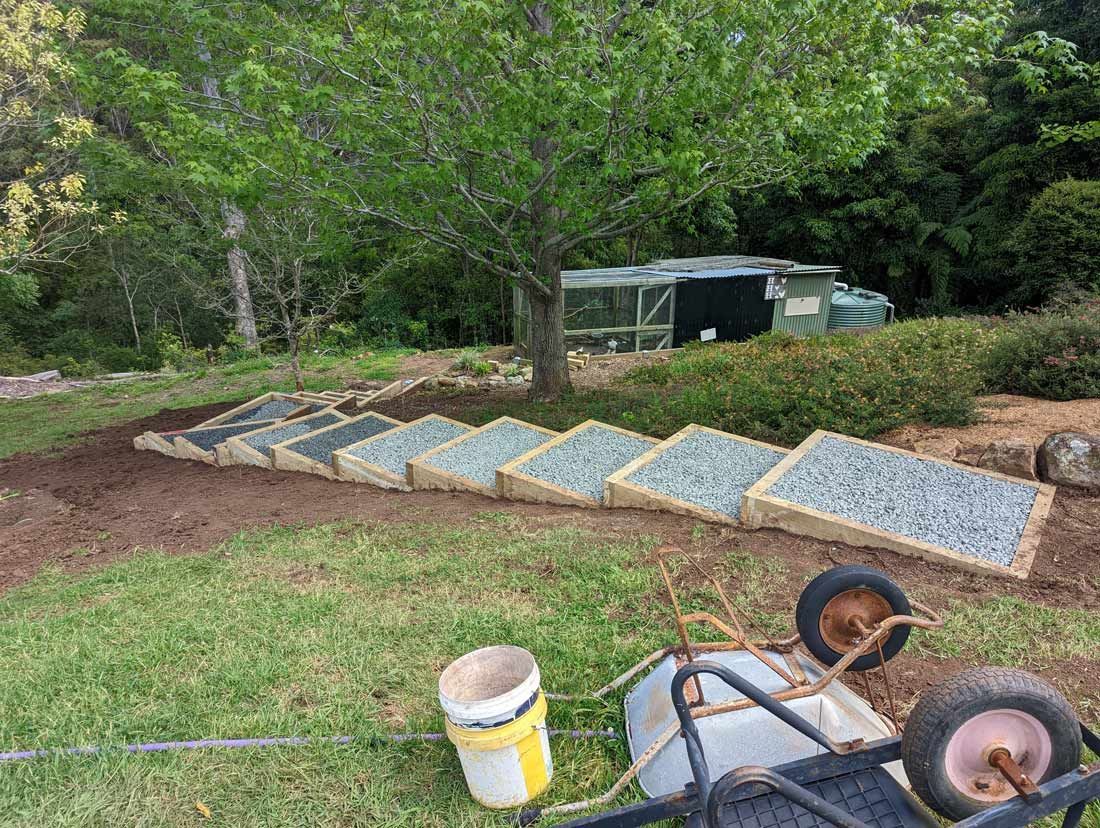 Sleeper Stairs — Landscaper in Arrawarra Headland, NSW