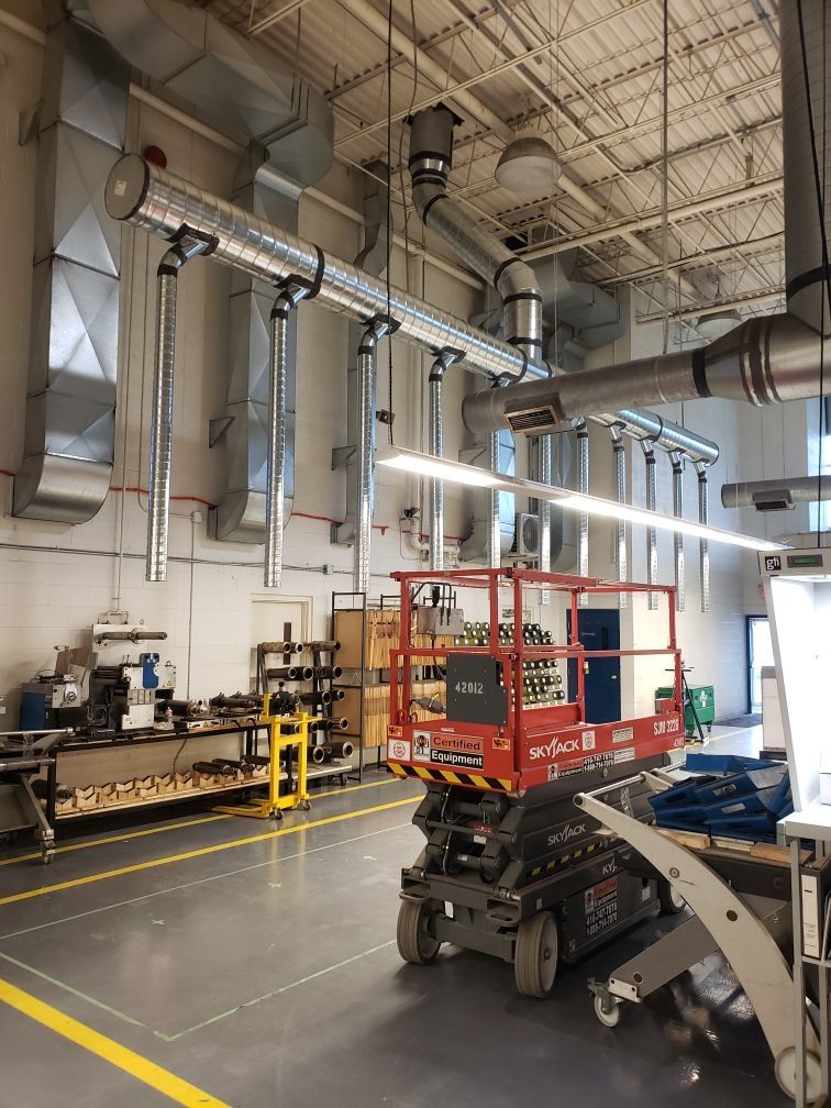 Dust collector piping and fitting install Whitby | Vehicle exhaust equipment service and parts Whitby