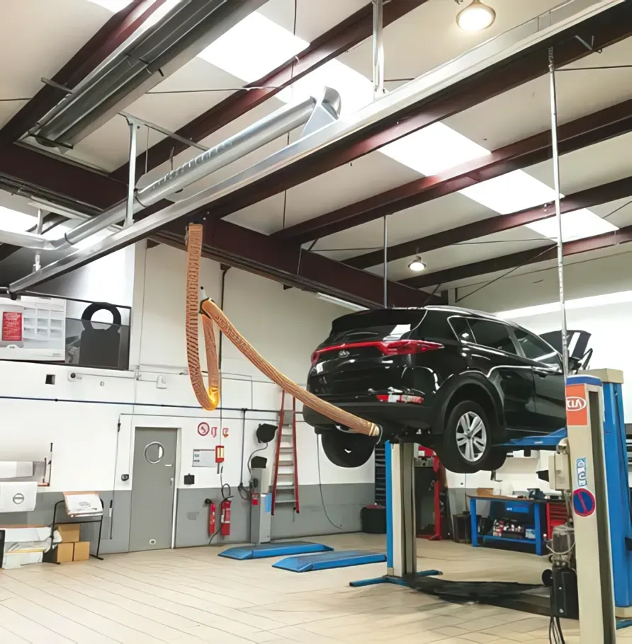 Automotive service center fume removal Toronto