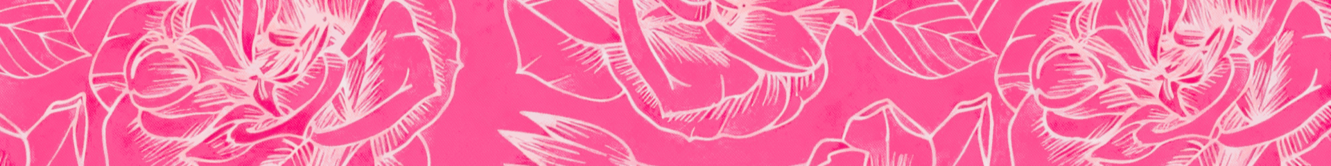 Pink floral pattern.