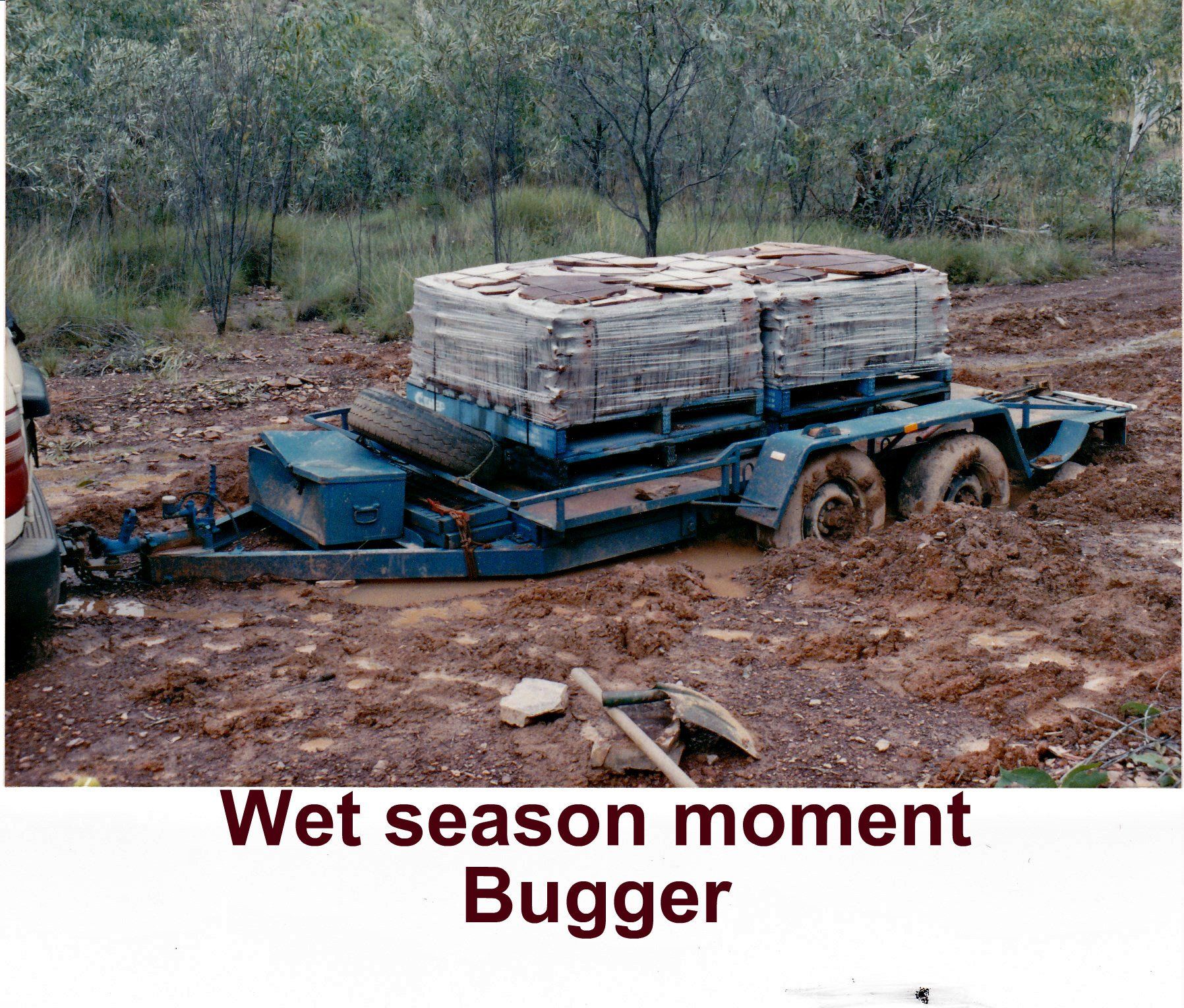 vehicle stuck in mud