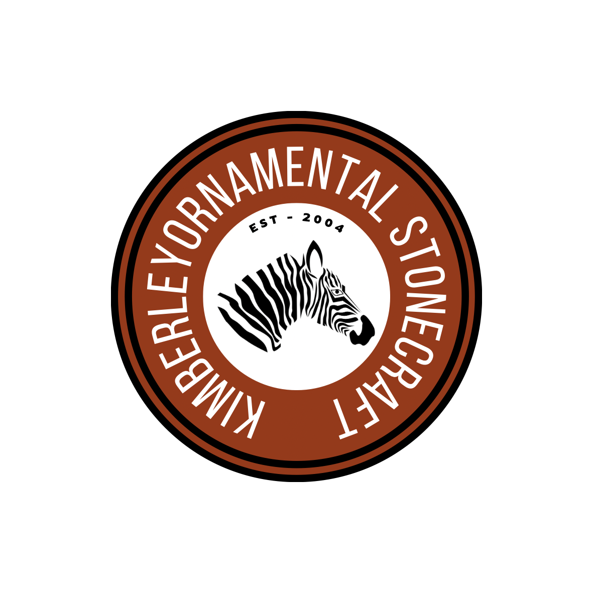 A logo for a company called kimberley ornamental stonecraft