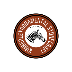 A logo for a company called kimberley ornamental stonecraft