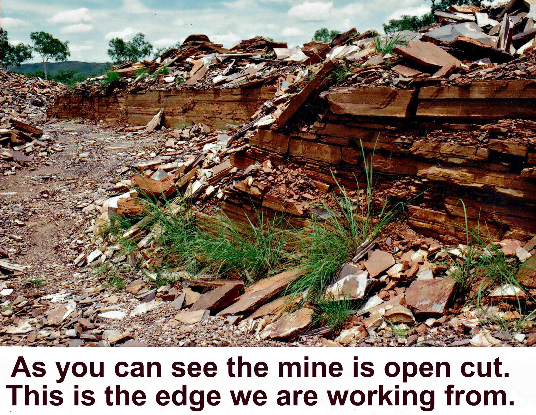 open cut mine