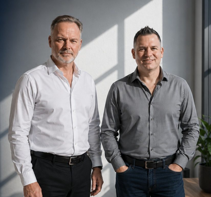 Paul Reynolds and Jonathan, founders of BeNexus