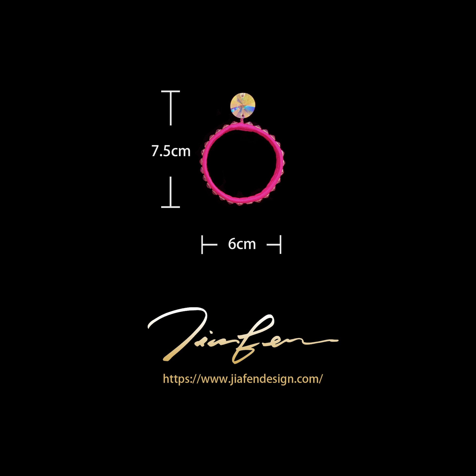 施華洛世奇水鑽耳環E25020-ABGD/RD,OR,BL,YW,PK,GR