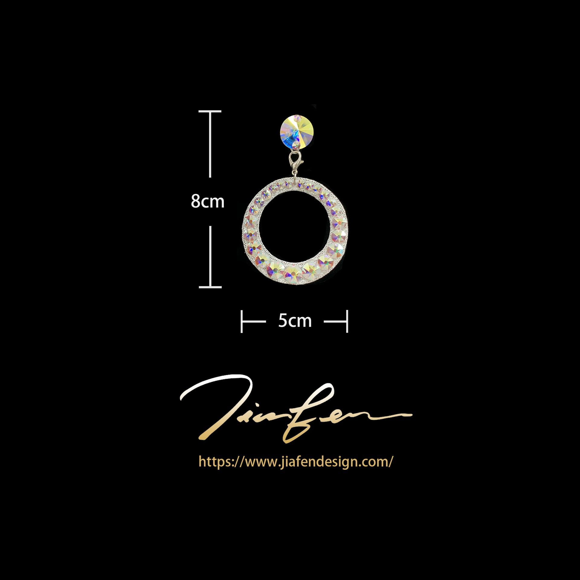 施華洛世奇水鑽耳環E25022-AB