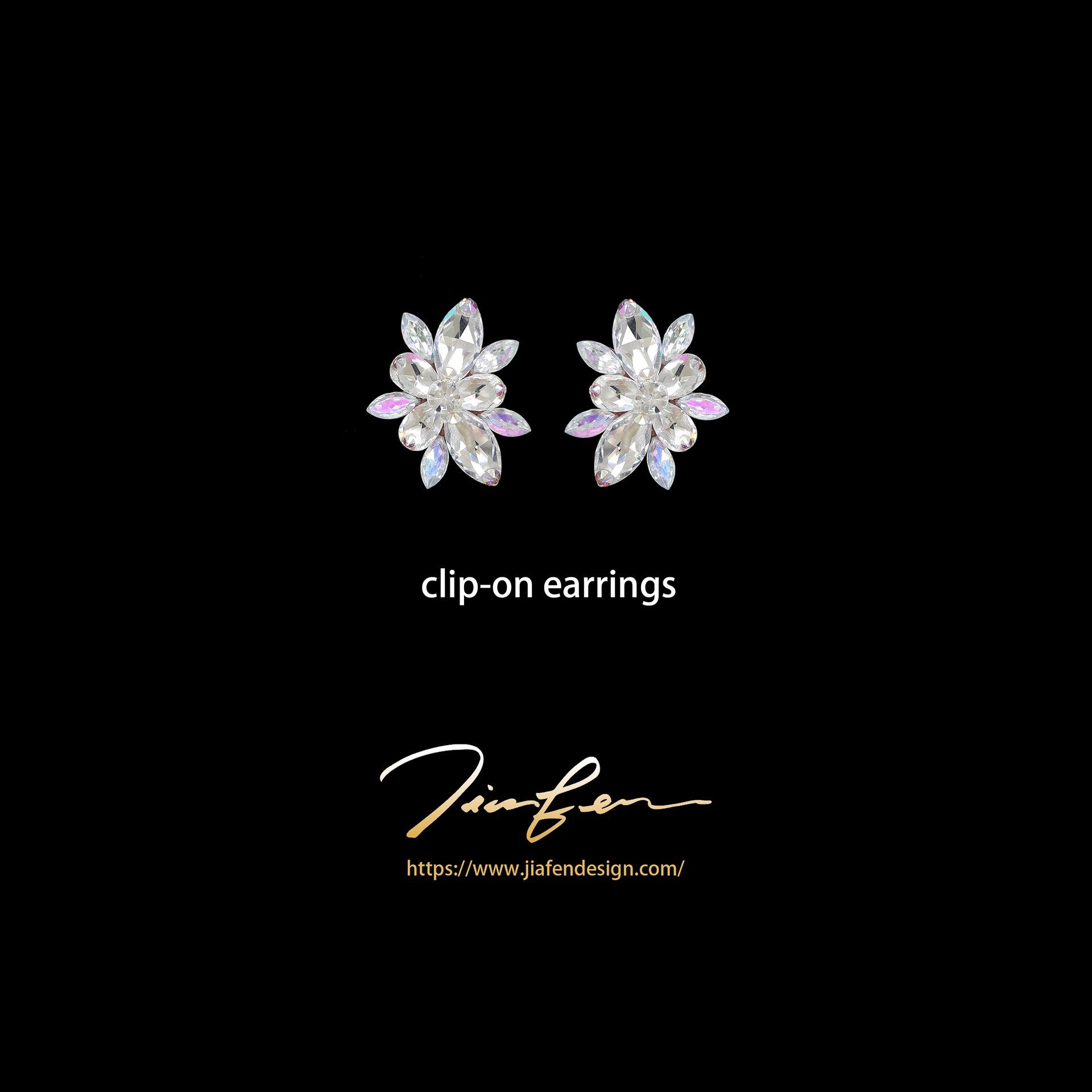 施華洛世奇水鑽耳環E25007-AB