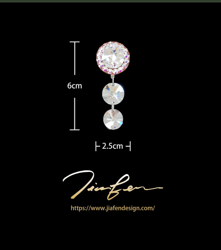 施華洛世奇水鑽耳環E25002-AB