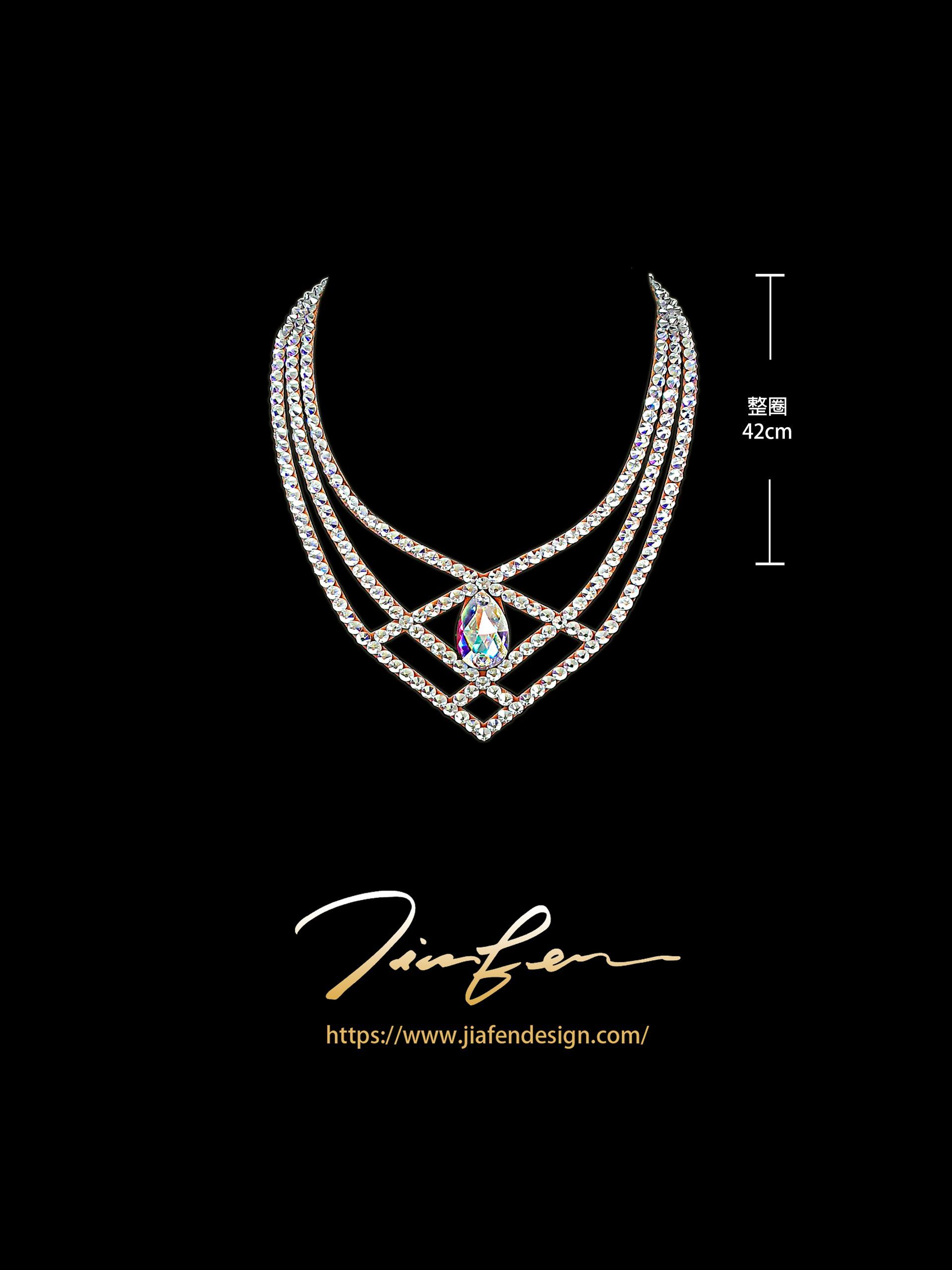 施華洛世奇水鑽項鍊N25001-AB