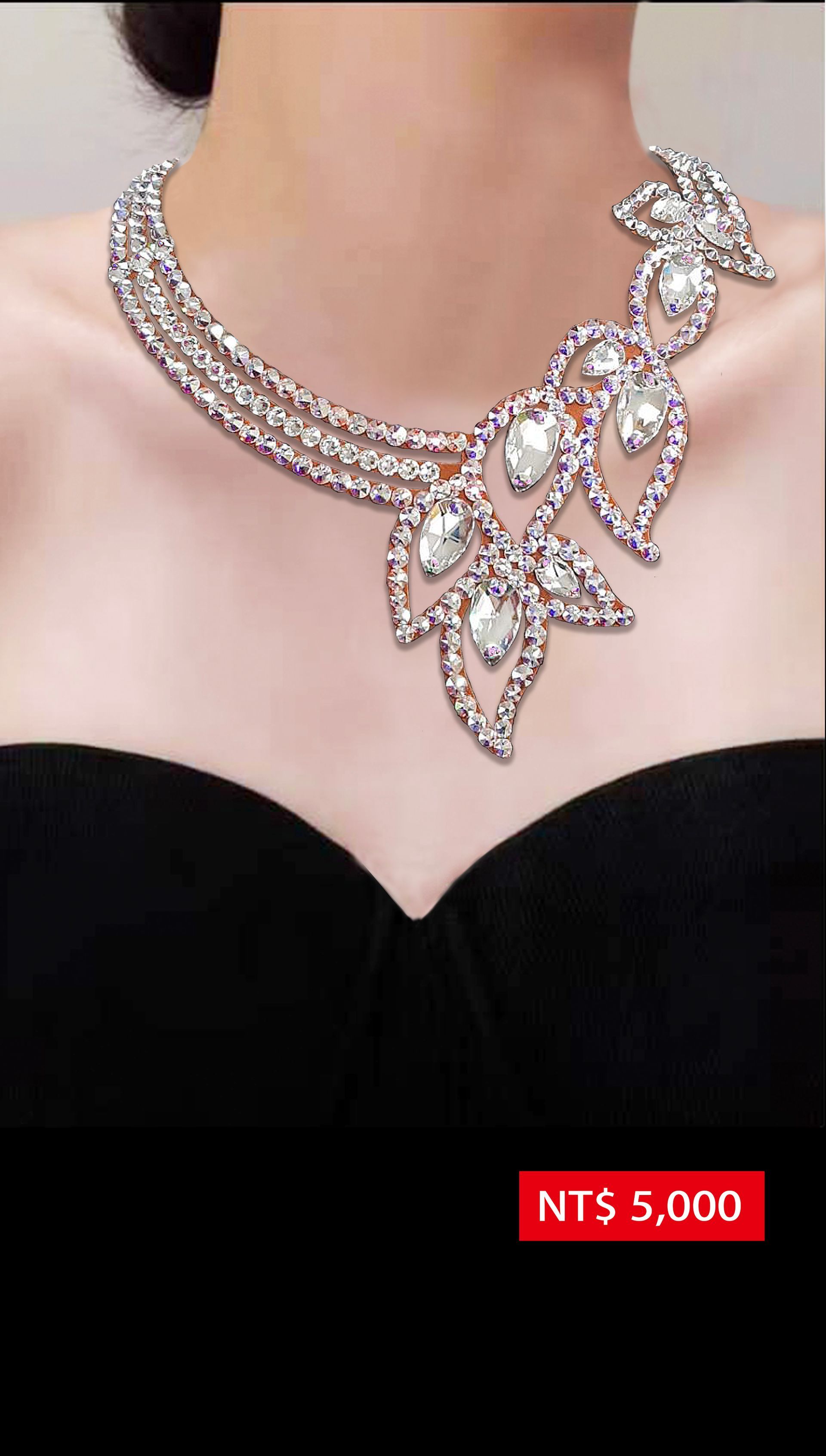 施華洛世奇水鑽項鍊N25010-AB