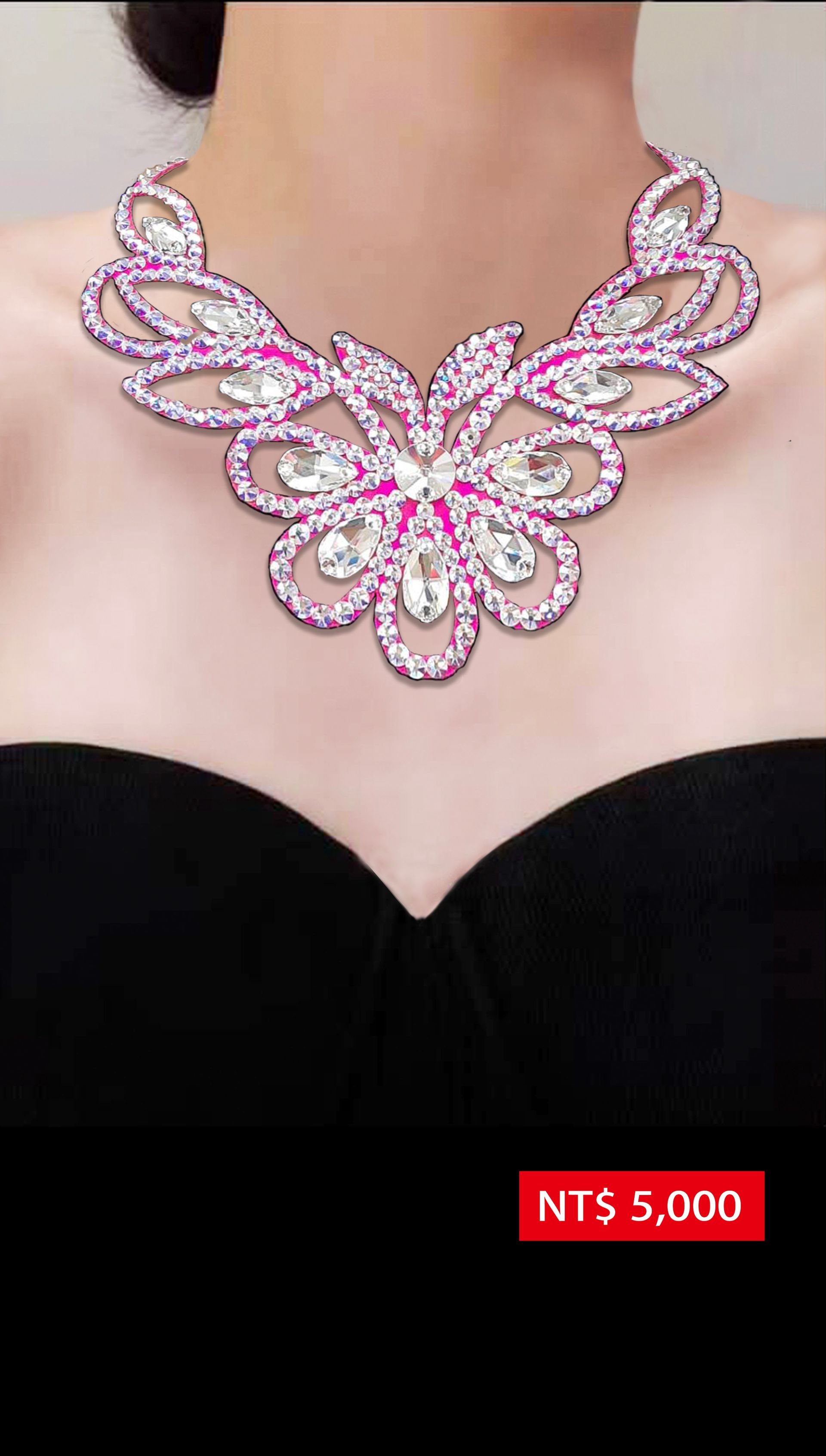 施華洛世奇水鑽項鍊N25012-AB