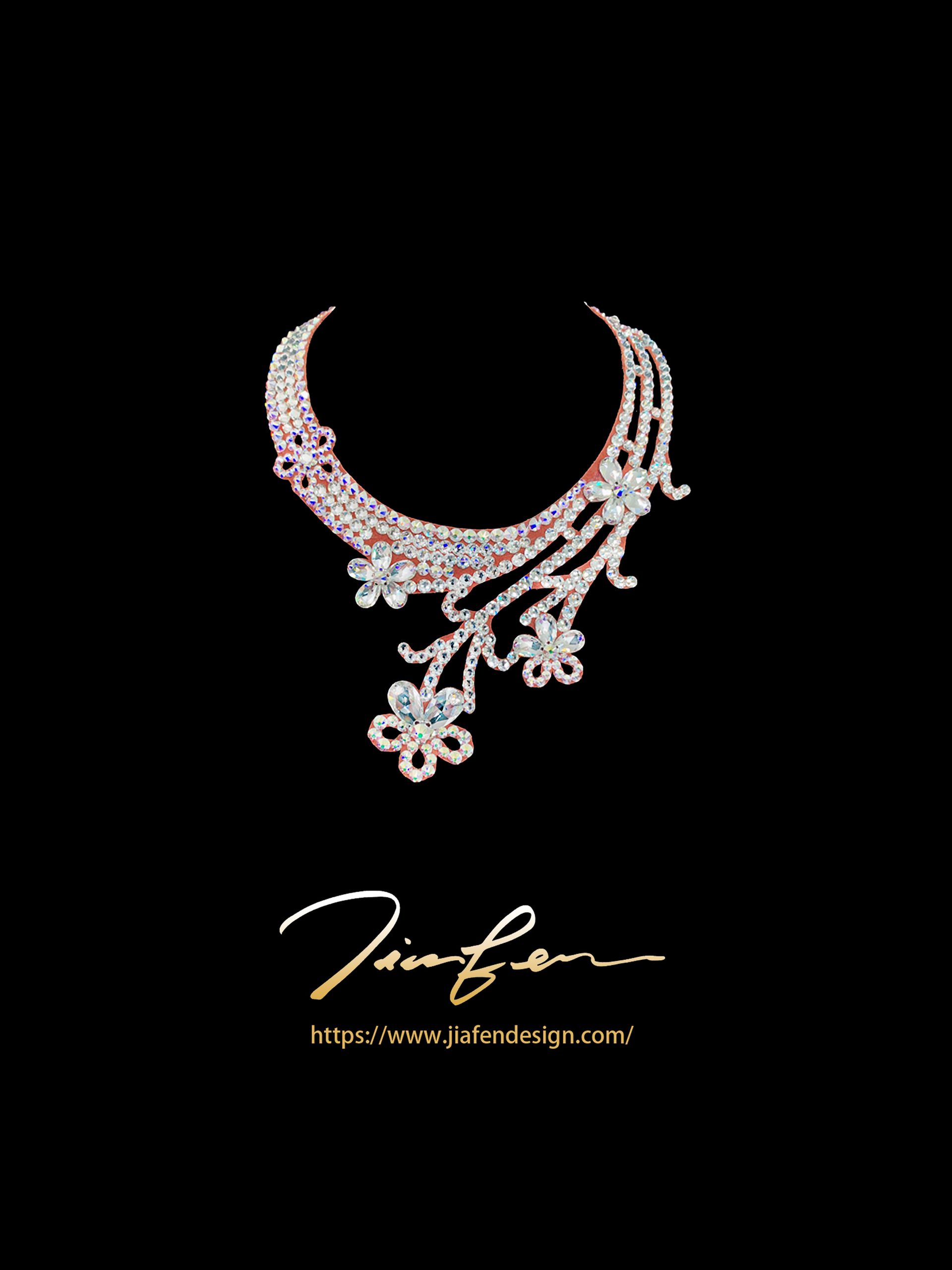 施華洛世奇水鑽項鍊N25014-AB