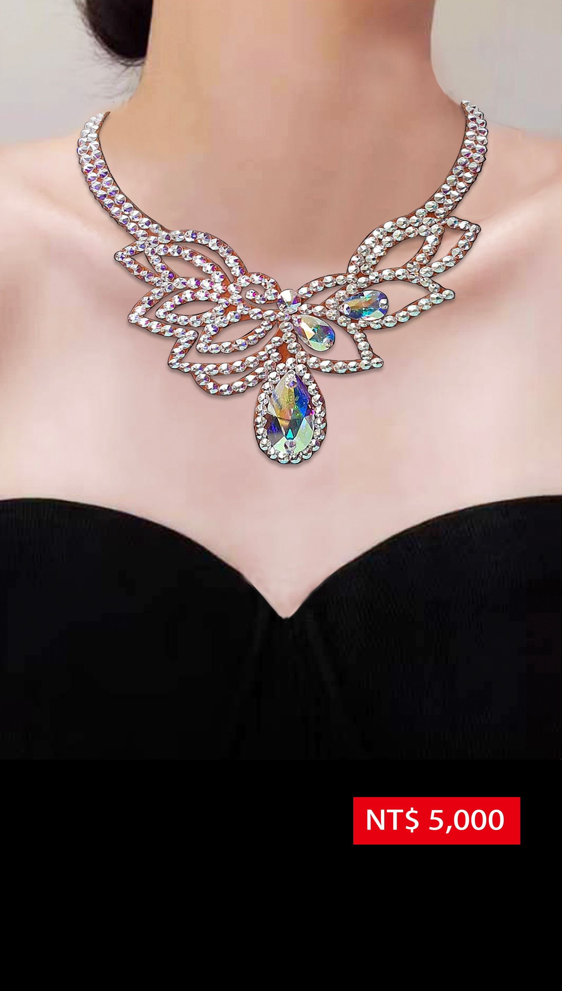 施華洛世奇水鑽項鍊N25002-AB